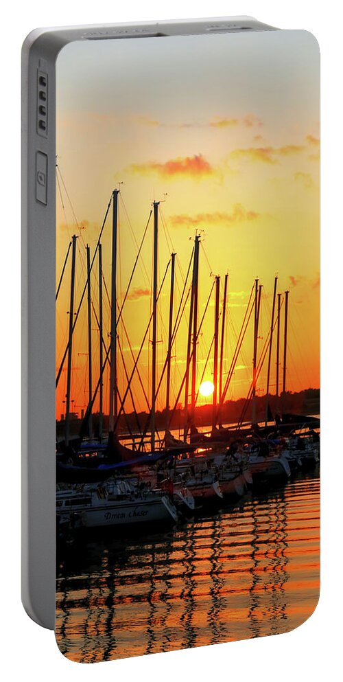 Fine Art Portable Battery Charger featuring the photograph Redbud Bay Marina by Robert Harris