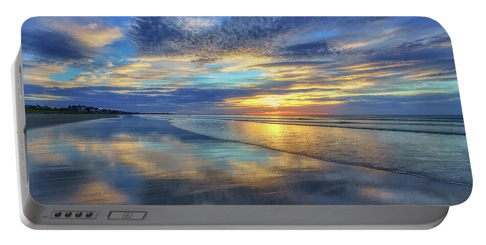 Footbridge Beach Portable Battery Charger featuring the photograph Reflections of Mother Nature by Penny Polakoff