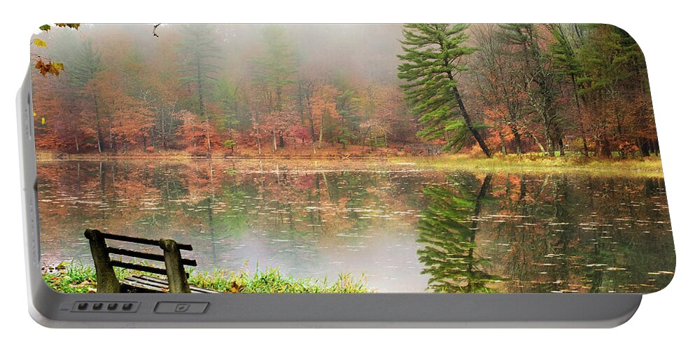 Sunrise Portable Battery Charger featuring the photograph Relaxing Autumn Beauty Landscape by Christina Rollo