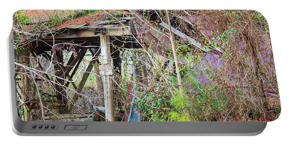 Saw Mill Portable Battery Charger featuring the photograph Remains of an Old Sawmill - Millcreek, NC by Bob Decker