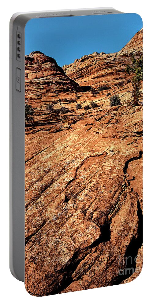 Dave Welling Portable Battery Charger featuring the photograph Remote Sandstone Formations Paria Canyon Utah by Dave Welling