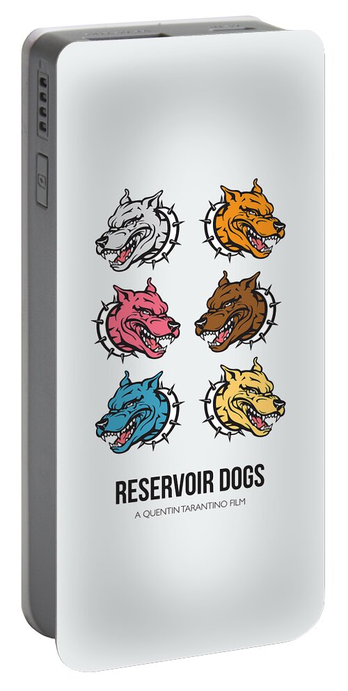 Movie Poster Portable Battery Charger featuring the digital art Reservoir Dogs - Alternative Movie Poster by Movie Poster Boy