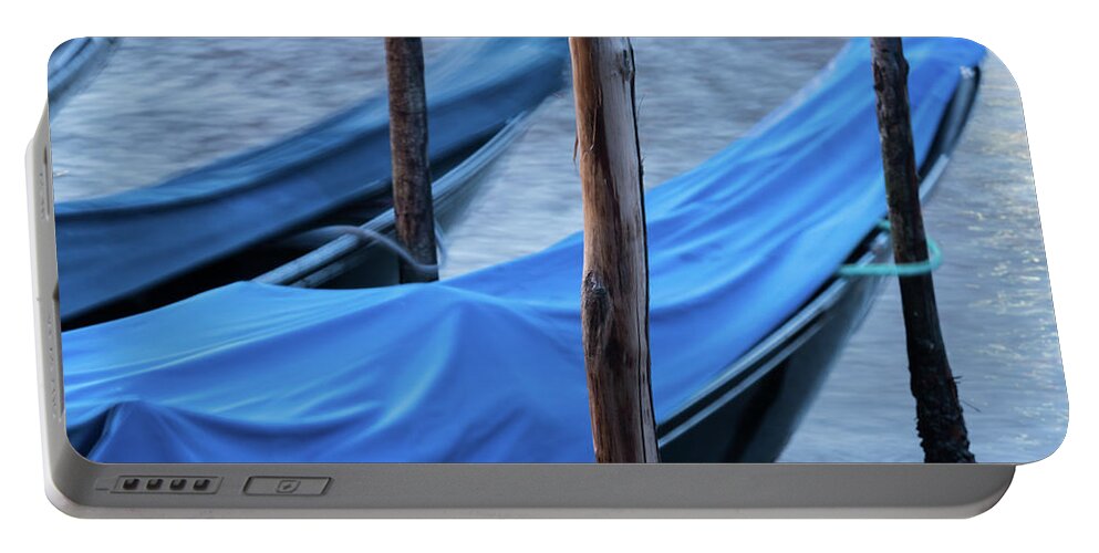 Italy Portable Battery Charger featuring the photograph Resting Gondolas, Venice, Italy by Sarah Howard