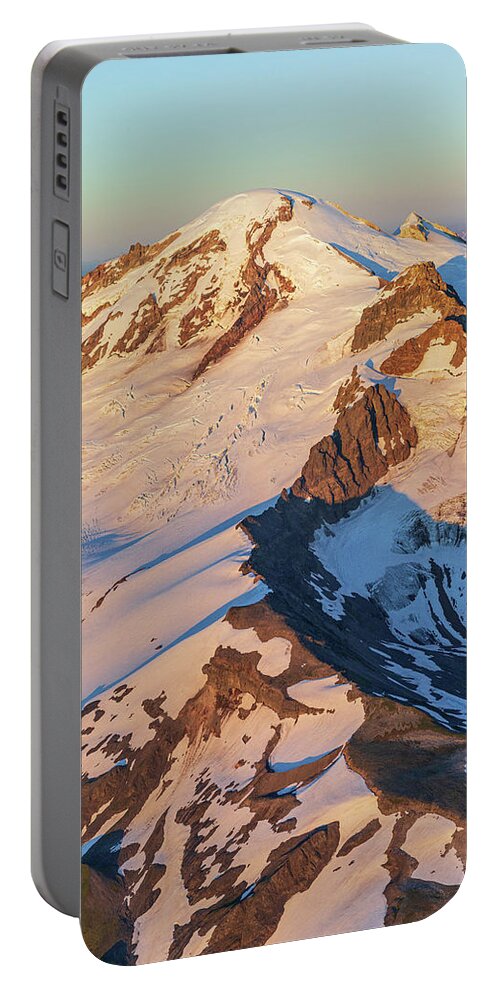 Mount Baker Portable Battery Charger featuring the photograph Ridge to Summit by Michael Rauwolf