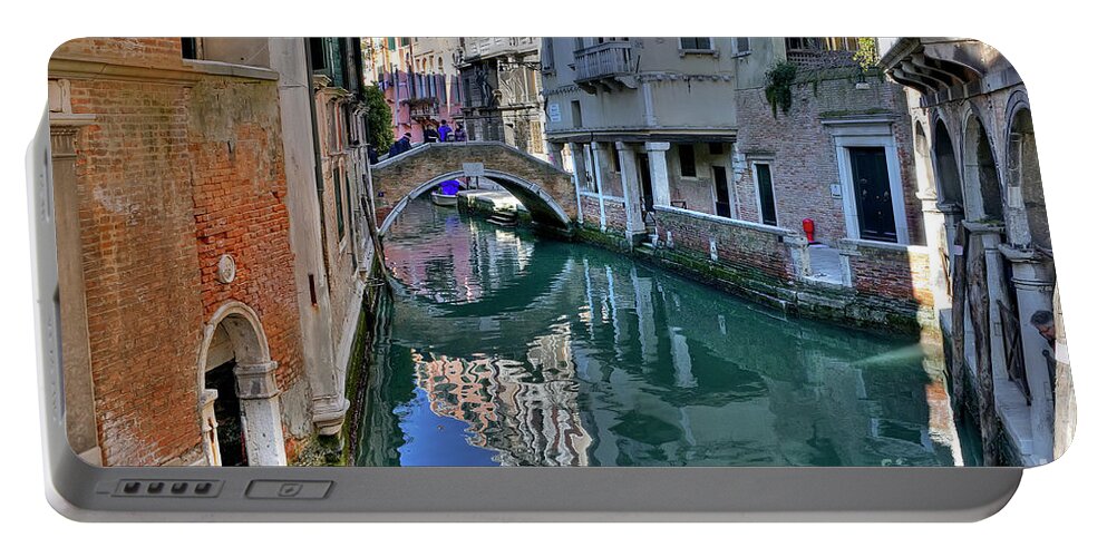 Boat Portable Battery Charger featuring the photograph Rio de Ca Widman - Venice - Italy by Paolo Signorini