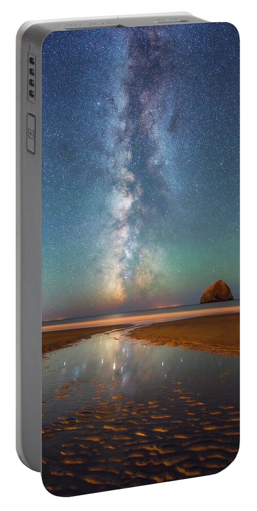 Milky Way Portable Battery Charger featuring the photograph Ripples and Reflections by Darren White