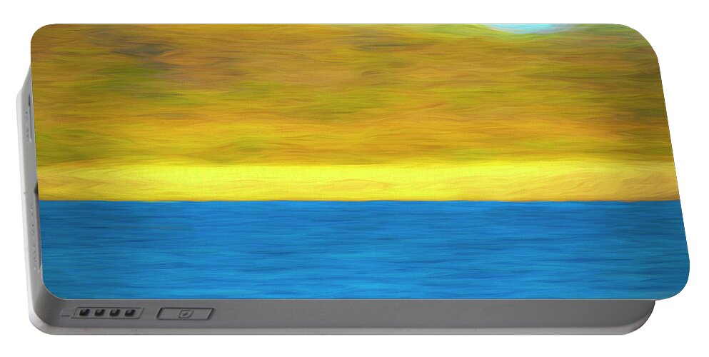 Digital Portable Battery Charger featuring the photograph River Blur by Frank Lee