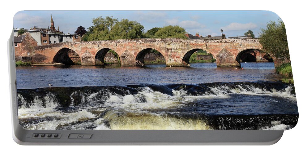 River Nith Portable Battery Charger featuring the photograph River Nith Dumfries by Bryan Attewell