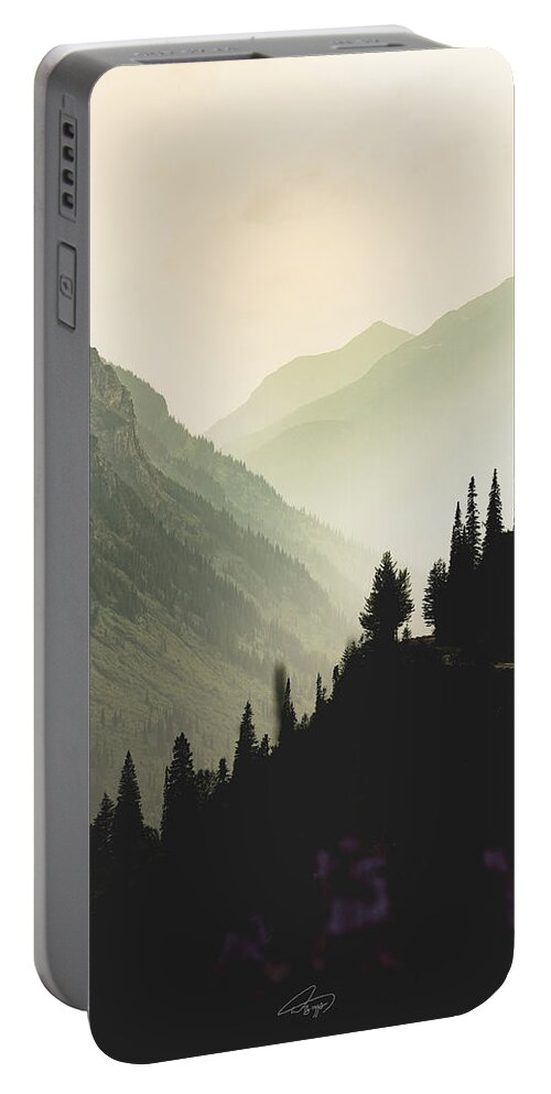  Portable Battery Charger featuring the photograph Road by Mount Oberlin by William Boggs