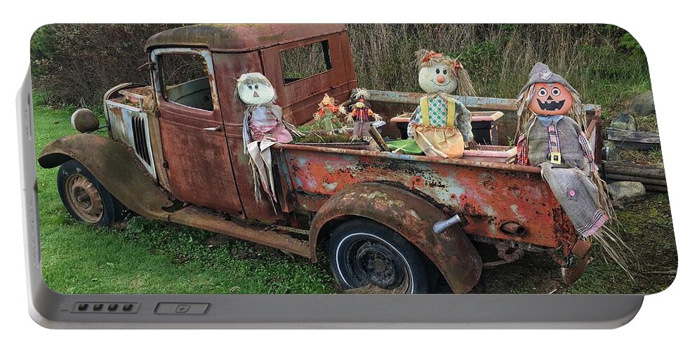 Pickup Portable Battery Charger featuring the photograph Roadside Attraction by Jerry Abbott