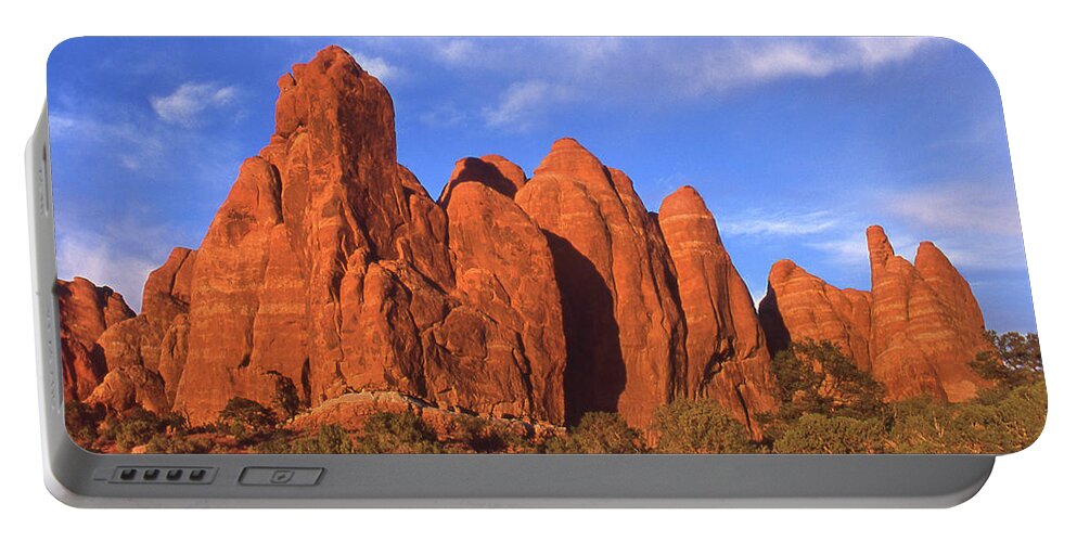 Desert Portable Battery Charger featuring the photograph Roadside Beauty in Utah by Mike McGlothlen