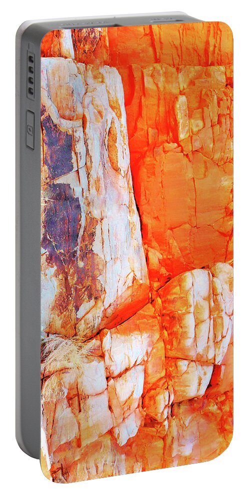 Australia Rocks Portable Battery Charger featuring the photograph Rock Abstracts of Ormiston Gorge #15 by Lexa Harpell
