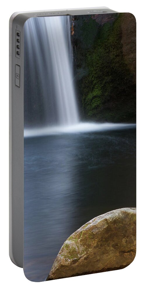 Appalachian Mountains Portable Battery Charger featuring the photograph Rock in Falls by Melissa Southern