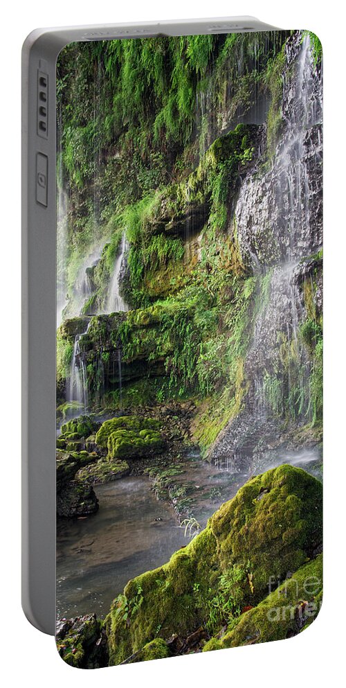 Waterfalls Portable Battery Charger featuring the photograph Rock Island State Park 22 by Phil Perkins