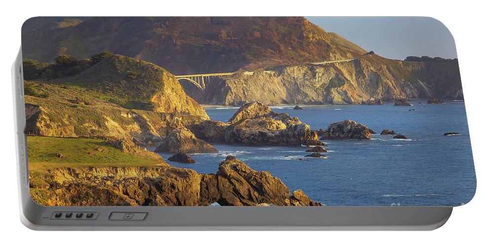 America Portable Battery Charger featuring the photograph Rocky Creek Bridge by Inge Johnsson
