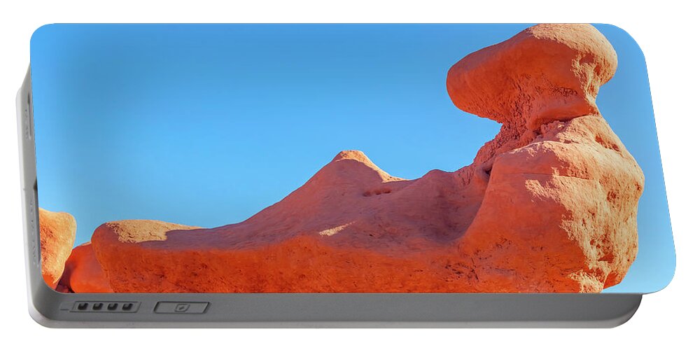 Landscape Portable Battery Charger featuring the photograph Rocky Relaxation by Marc Crumpler