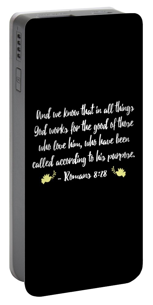 Funny Portable Battery Charger featuring the digital art Romans 828 by Flippin Sweet Gear
