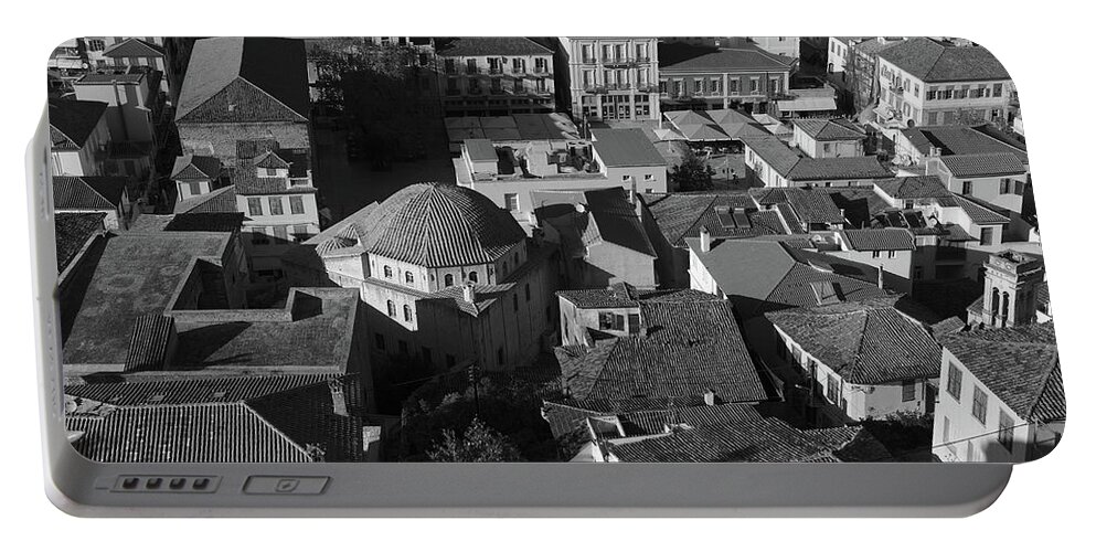 Nafplio Portable Battery Charger featuring the photograph Rooftops of Nafplio by Sean Hannon