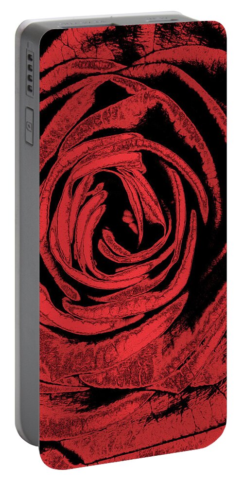 Rose Portable Battery Charger featuring the digital art Rose by MPhotographer