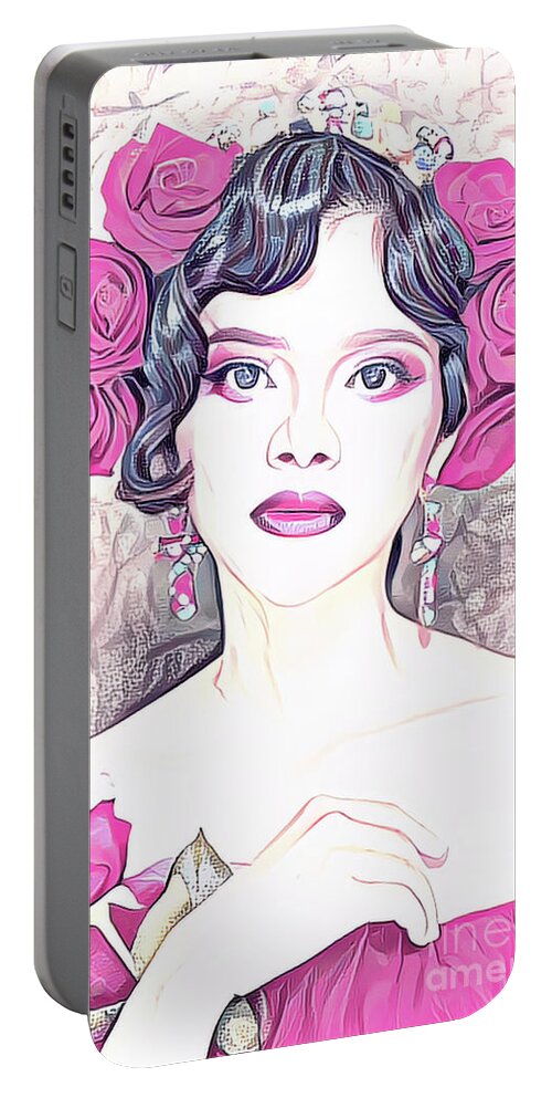 Beauty Portable Battery Charger featuring the photograph Rose Pink Beauty by Jack Torcello