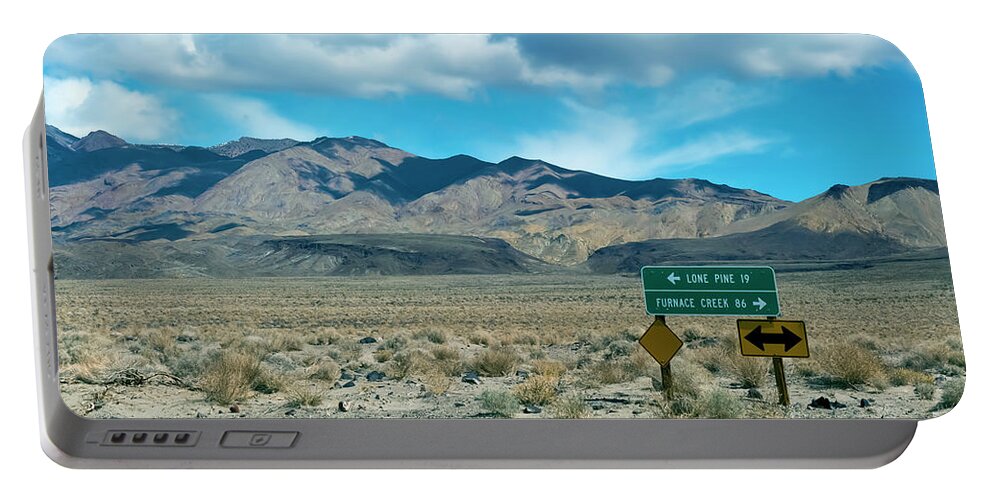 Route To Death Valley Portable Battery Charger featuring the photograph Route To Death Valley by David Zanzinger