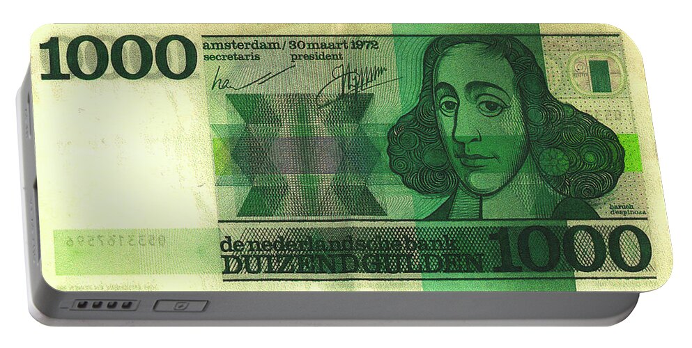 Hollandse Bankbiljetten Portable Battery Charger featuring the digital art Rug by Luc Van de Steeg