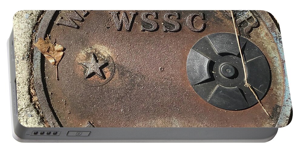 Photograph Portable Battery Charger featuring the photograph Rusted Water by Richard Wetterauer
