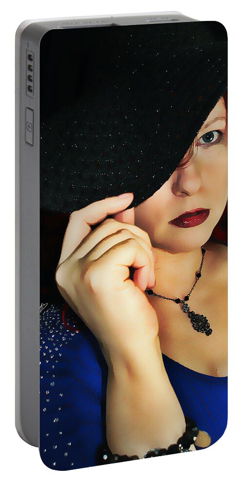 Portrait Portable Battery Charger featuring the digital art Ryli 25 by Mark Baranowski