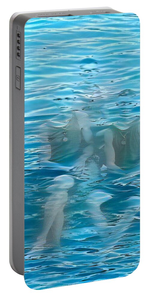 Men Portable Battery Charger featuring the digital art Safe and Sound by Matthew Lazure