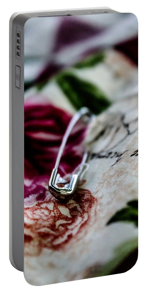 Safety Pin Portable Battery Charger featuring the photograph Safety Pin by W Craig Photography