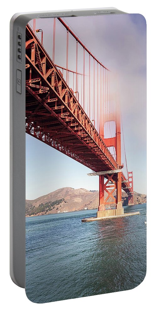 Water Portable Battery Charger featuring the photograph Sailing Away by Gary Geddes