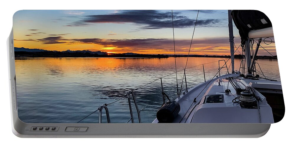  Portable Battery Charger featuring the photograph Sailing E4 by Tim Dussault