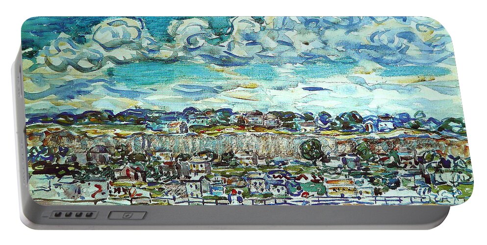 Saint-malo Portable Battery Charger featuring the painting Saint Malo by Maurice Prendergast