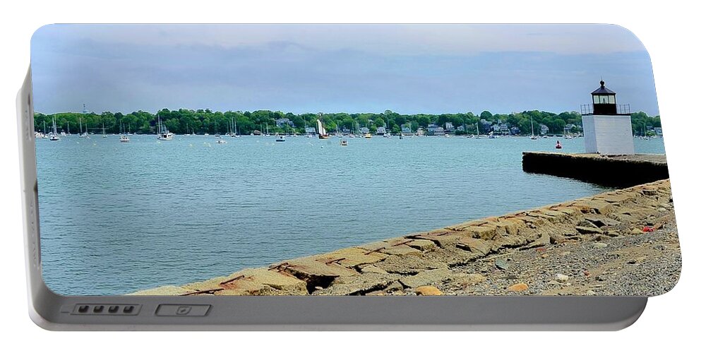 Salem Portable Battery Charger featuring the photograph Salem Harbor by Corinne Rhode