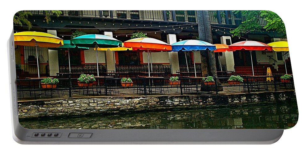 San Antonio Portable Battery Charger featuring the photograph San Antonio Riverwalk by Gia Marie Houck
