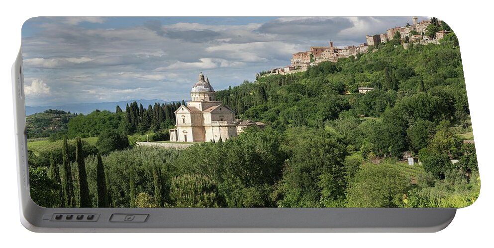 Italy Portable Battery Charger featuring the photograph San Biago, Montepulciano, Tuscany by Sarah Howard