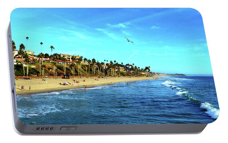 San Clemente Portable Battery Charger featuring the photograph San Clemente Coastline - California by Glenn McCarthy Art and Photography