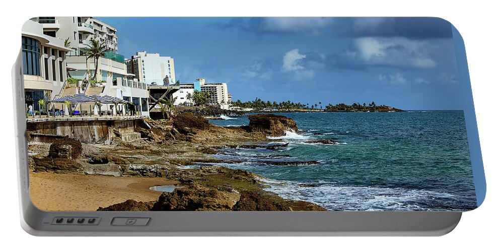 Bay Portable Battery Charger featuring the photograph San Juan Bay In Puerto Rico by Reynaldo Williams