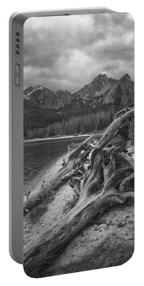 Stanley Lake Portable Battery Charger featuring the photograph Sawtooth Mountains by Jerry Abbott