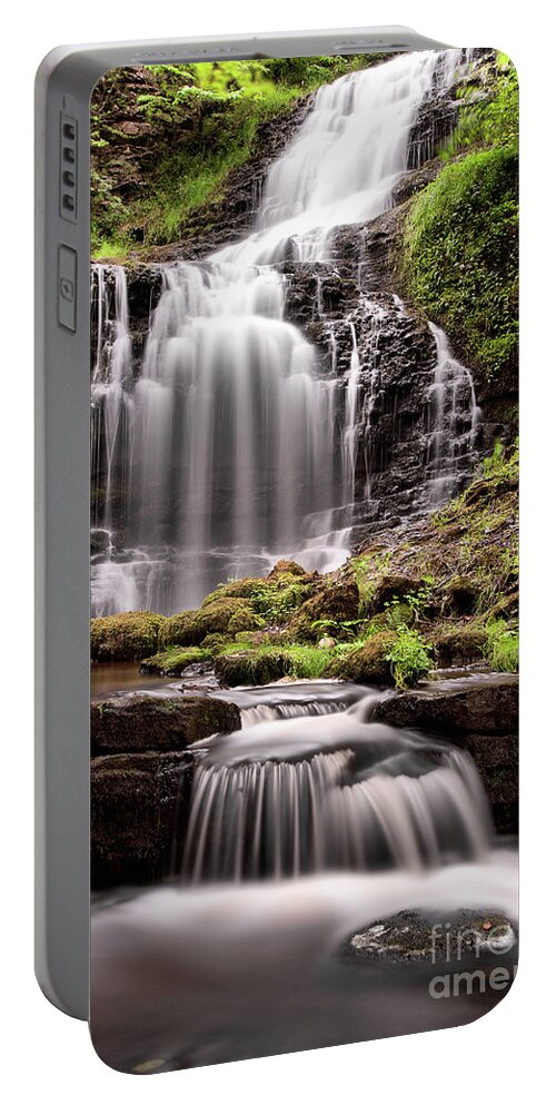 England Portable Battery Charger featuring the photograph Scaleber Force, near Settle by Tom Holmes Photography