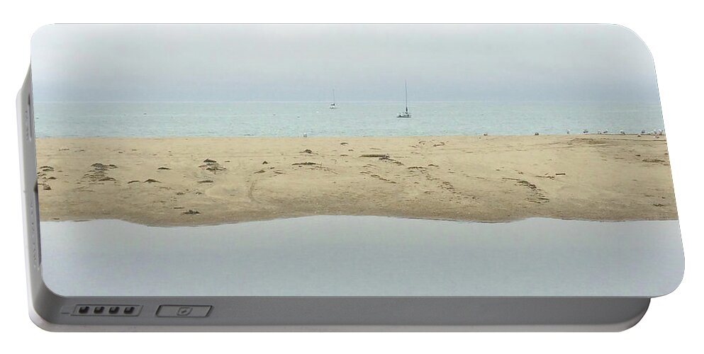 Foggy Sea Portable Battery Charger featuring the photograph Sea Mist longer by Jennifer Kane Webb