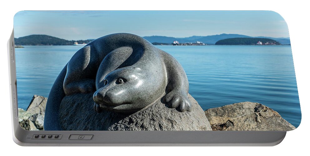 Sea Otter Portable Battery Charger featuring the photograph Sea Otter by Tom Cochran