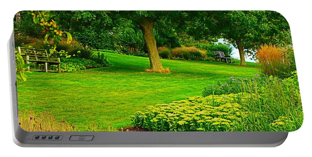 Garden Poster Portable Battery Charger featuring the photograph Secret Garden by Loretta S
