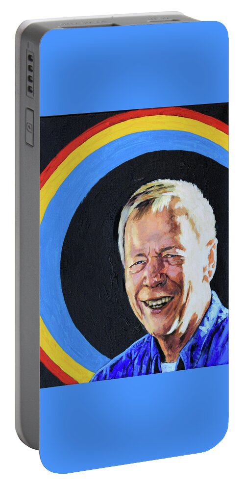 Self Portrait Portable Battery Charger featuring the painting Self Portrait by John Lautermilch
