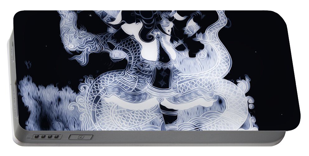 Ganesh Portable Battery Charger featuring the digital art Self The Totality by Jeff Malderez