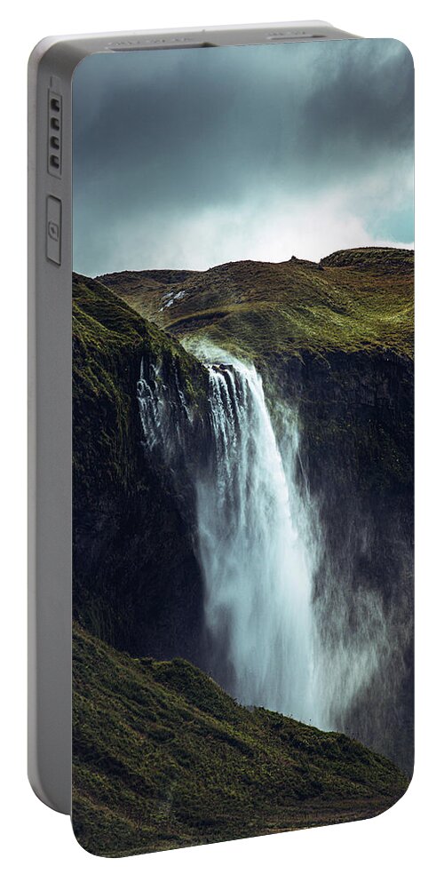 Iceland Portable Battery Charger featuring the photograph Seljalandsfoss by Marino Flovent
