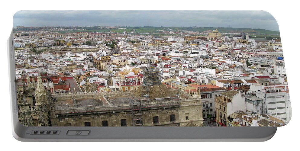 Seville Portable Battery Charger featuring the photograph Sevilla from the Giralda by Joe Schofield