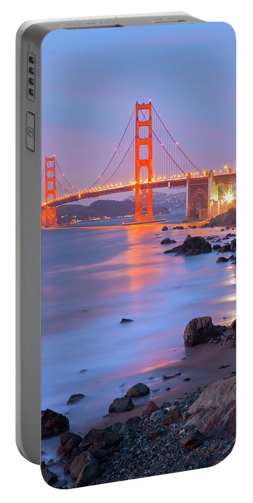 City Portable Battery Charger featuring the photograph SF Icon by Jonathan Nguyen