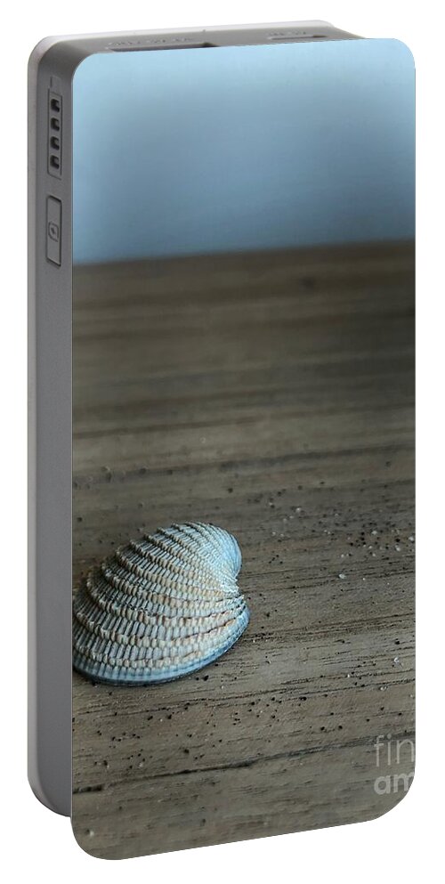 Seashells Portable Battery Charger featuring the photograph Shades of Blue by Diana Rajala
