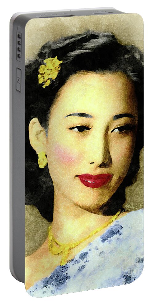 China Portable Battery Charger featuring the digital art Shangguan Yunzhu by Marisol VB
